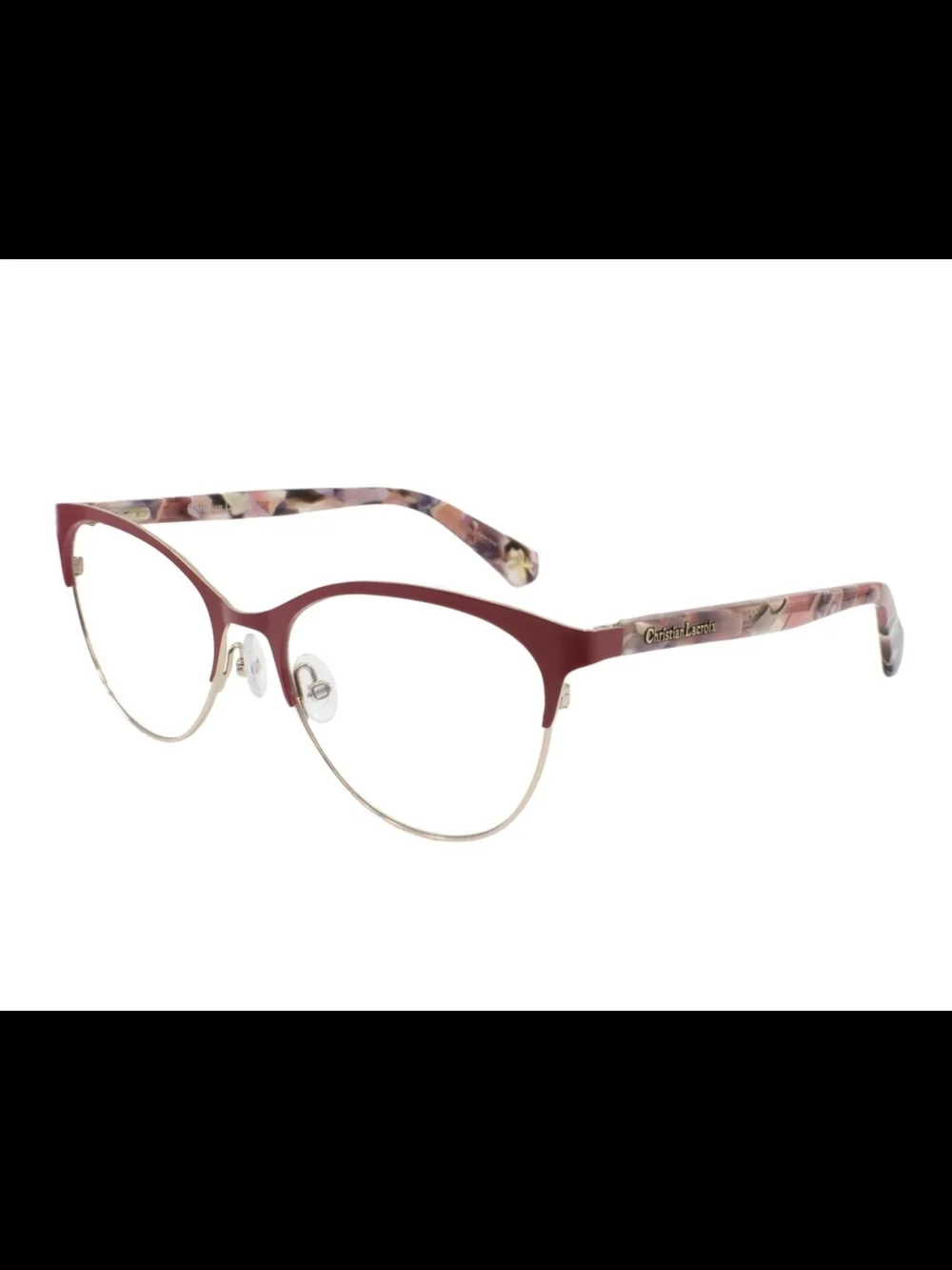 New Christian Lacroix CL3058 Eyeglasses Cateye Floral Tulipe Frame 54-17-135